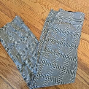 Apt. 9 Black and Gray Plaid Trousers
